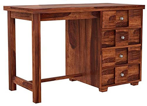 Rukmaajeee Solid Sheesham Wood Study Table | Wooden Laptop Desk &
