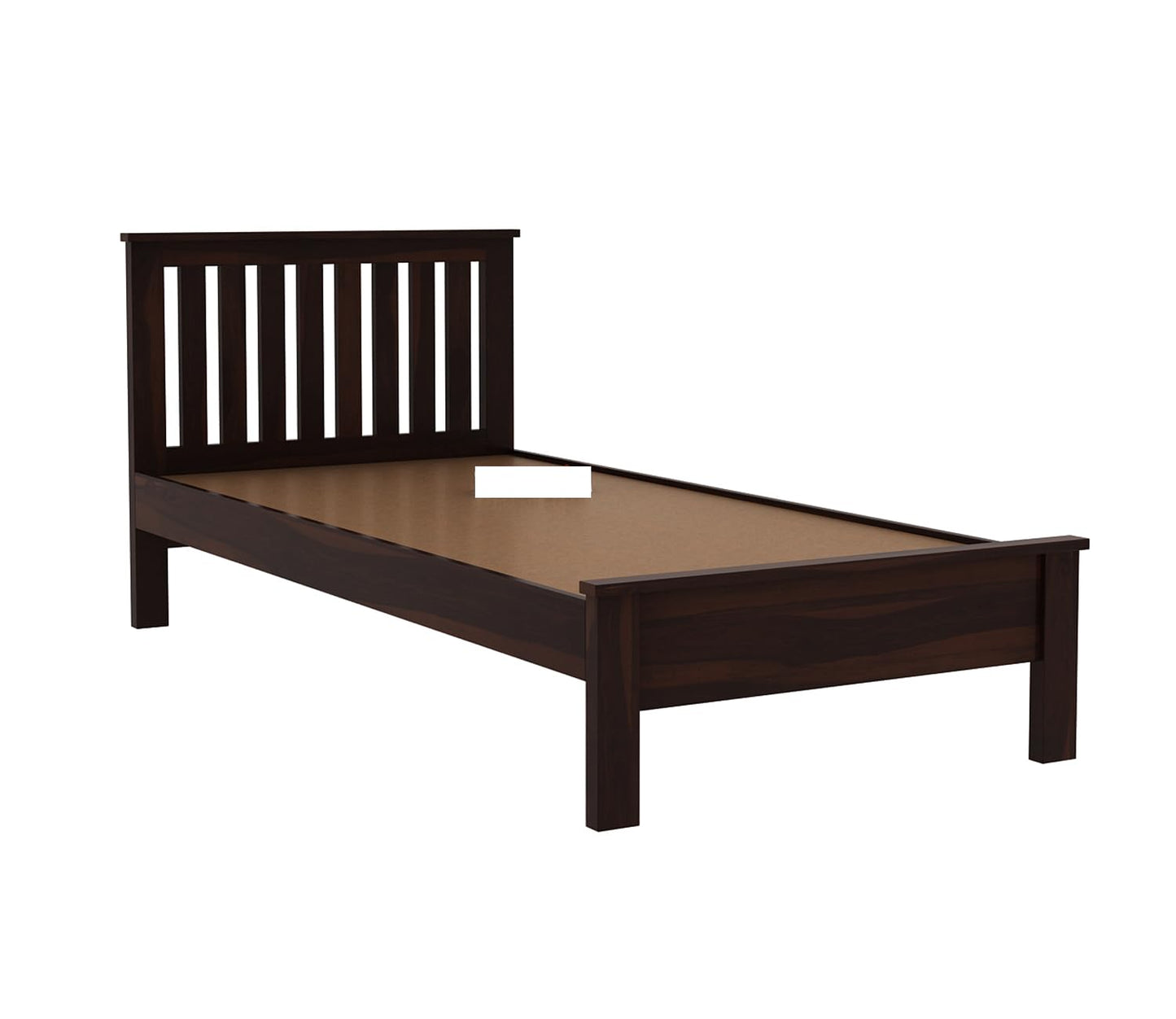 Rukmaajeee Solid Sheesham Wood Single Bed Without Storage | Wooden Cot