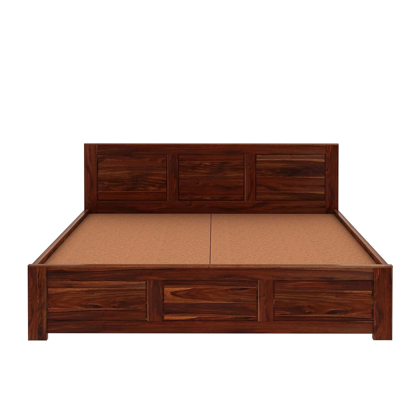 Rukmaajee Solid Wood Queen Size Bed for Bedroom | Wooden Furniture