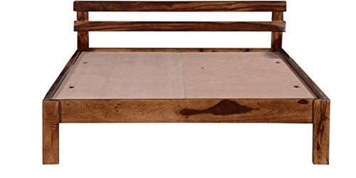 Rukmaajee Sheesham Wood King Size Double Bed Without Storage for