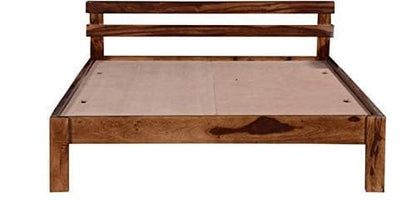 Rukmaajee Sheesham Wood King Size Double Bed Without Storage for