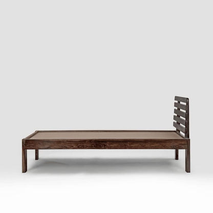 Rukmaajee Solid Sheesham Wood Single Bed for Bedroom | Premium Wooden