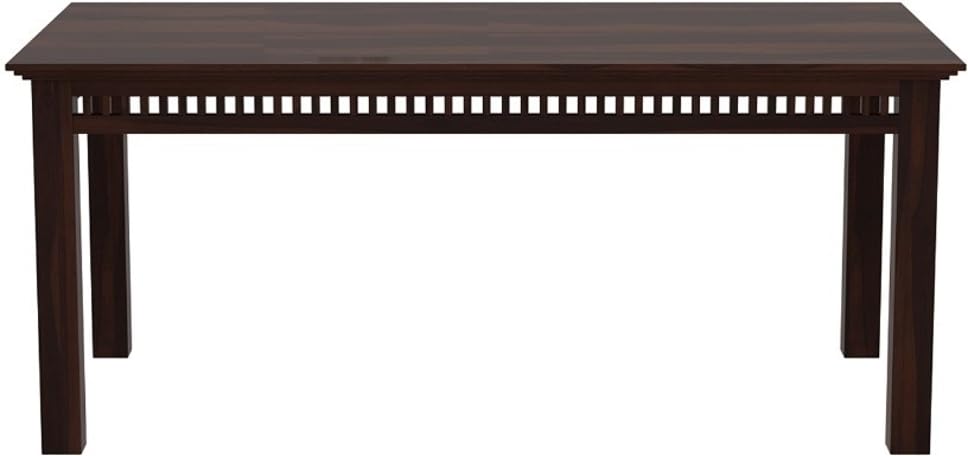Rukmaajeee Solid Sheesham Wood 6-Seater Dining Table | Wooden Walnut