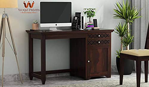 Rukmaajeee Solid Sheesham Wood Study Table | Wooden Laptop Desk &