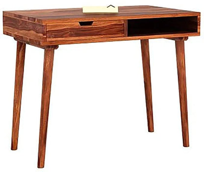 Rukmaajeee Solid Sheesham Wood Study Table | Wooden Laptop Desk &