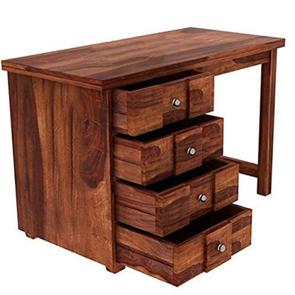 Rukmaajeee Solid Sheesham Wood Study Table | Wooden Laptop Desk &