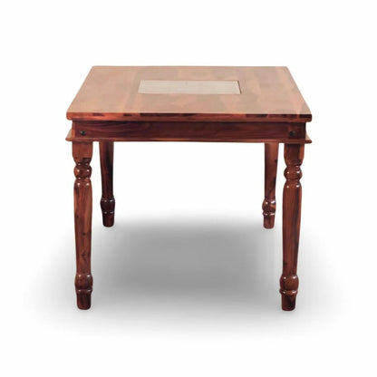 Rukmaajeee Wooden 4-Seater Dining Table | Solid Sheesham Wood Table