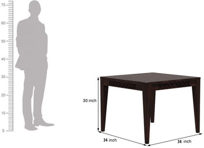Rukmaajeee Sheesham Wood 4-Seater Solid Wood Dining Table for Home,