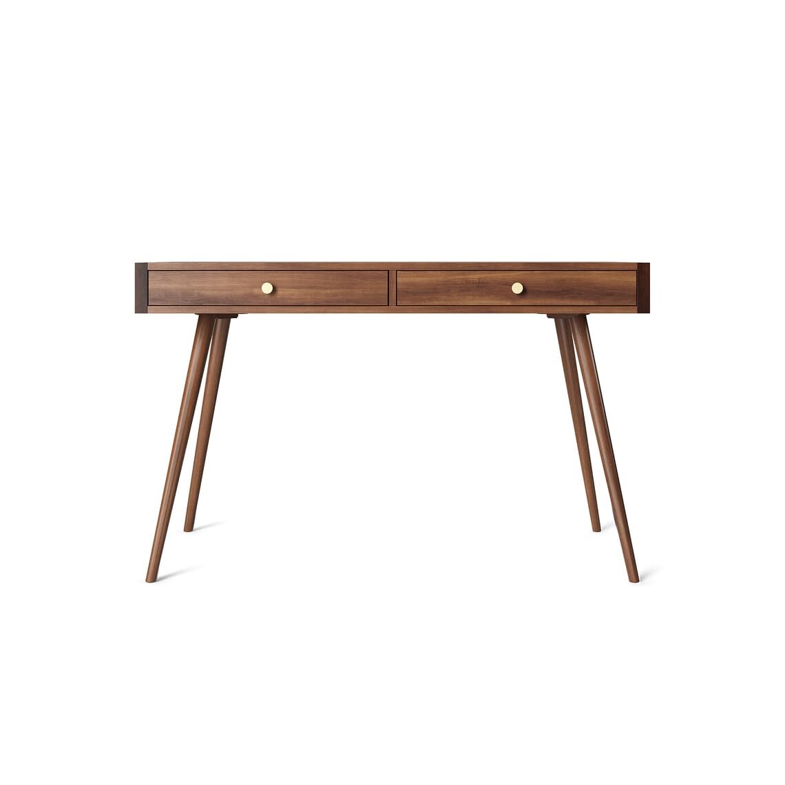 Rukmaajeee Sheesham Wood Study Table with 2 Drawer | Wooden Laptop &
