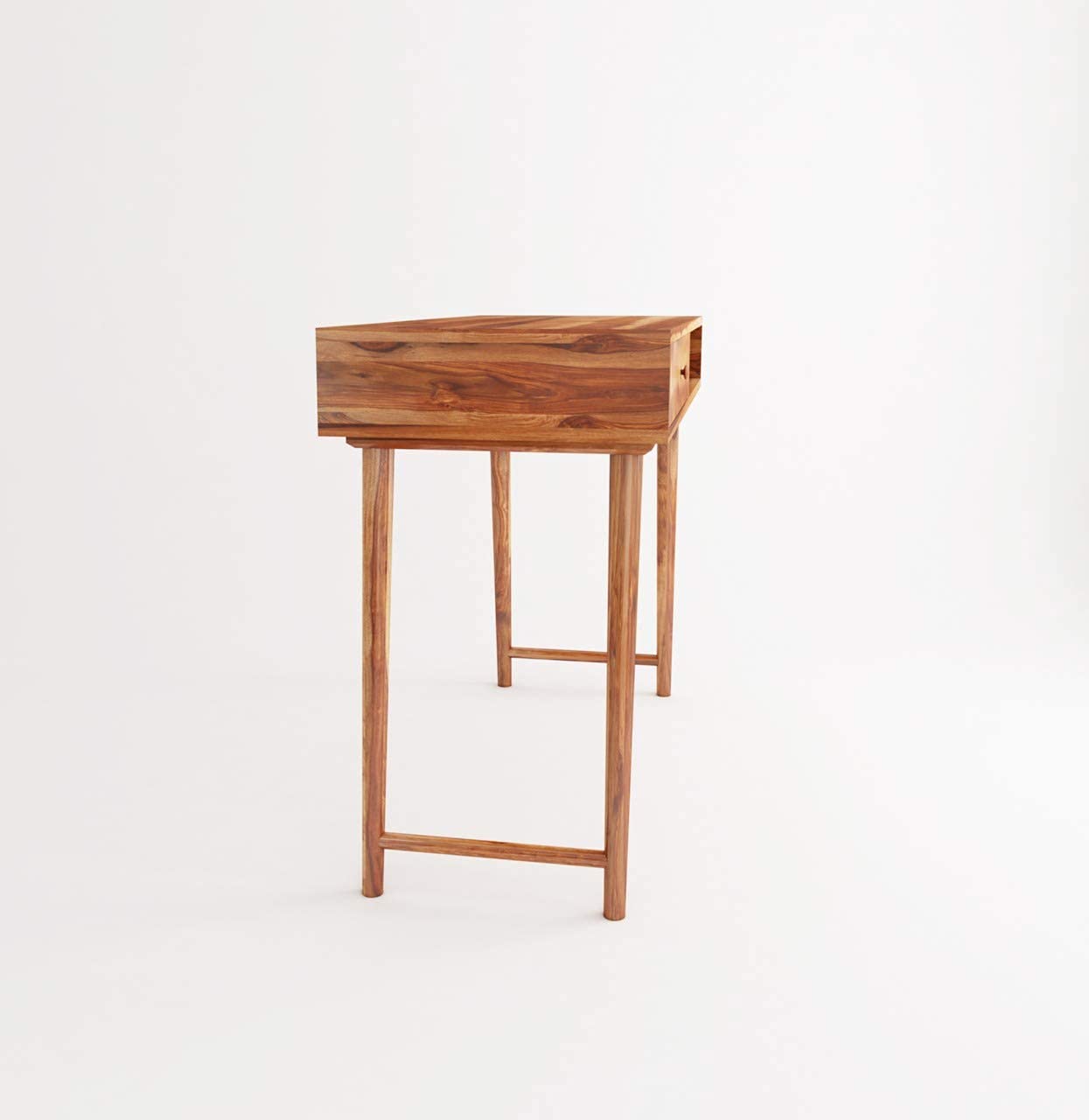 Rukmaajeee Solid Sheesham Wood Study Table | Wooden Laptop Desk &