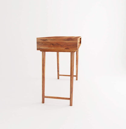 Rukmaajeee Solid Sheesham Wood Study Table | Wooden Laptop Desk &