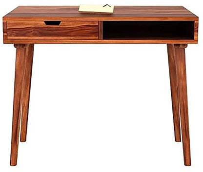 Rukmaajeee Solid Sheesham Wood Study Table | Wooden Laptop Desk &