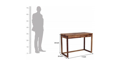 Rukmaajee Solid Sheesham Wood Study Table | Wooden Laptop Desk &