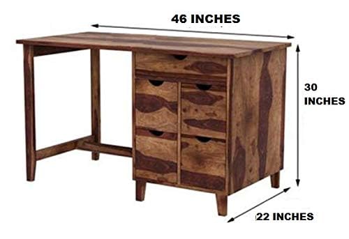 Rukmaajeee Solid Sheesham Wood Study Table | Laptop, Computer &