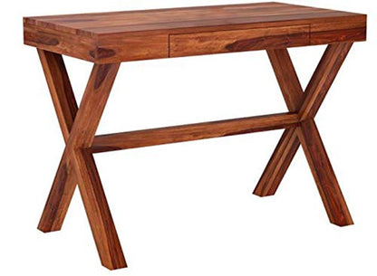 Rukmaajeee Solid Sheesham Wood Study Table | Wooden Laptop Desk &
