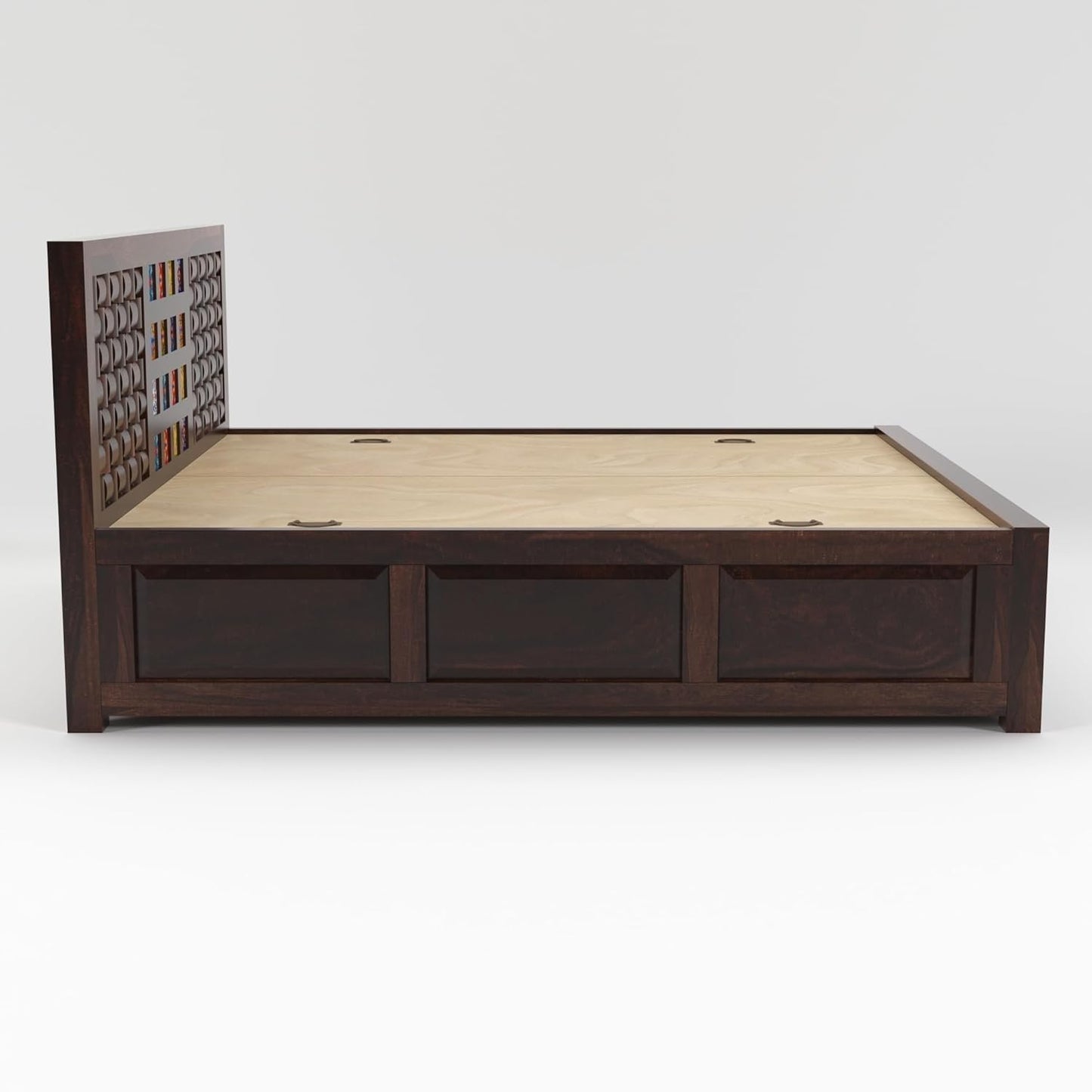 Rukmaajee Solid Sheesham Wood King Size for Bedroom, Hotel| Double Bed