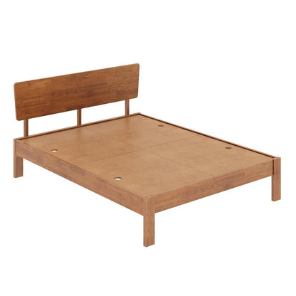 Rukmaajee Bed | Queen (78 X 60) Solid Wood Bed Without Storage, 3 Year