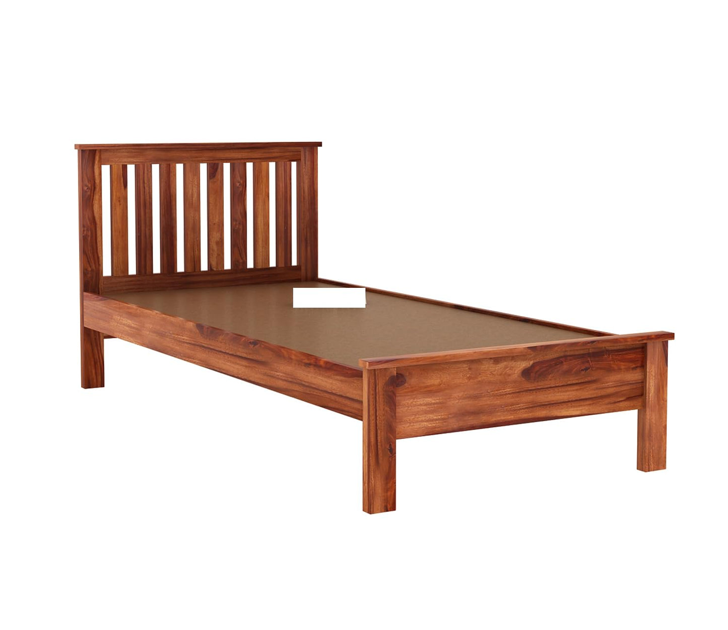Rukmaajeee Solid Sheesham Wood Single Bed Without Storage | Wooden Cot