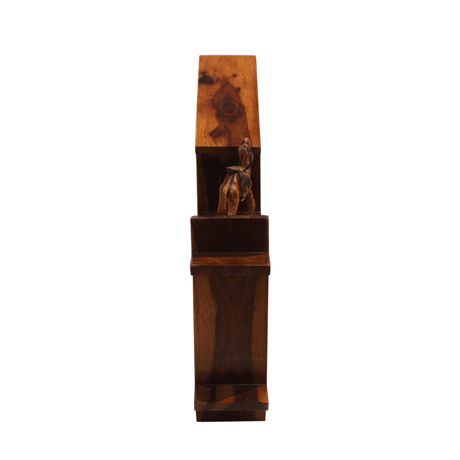 Rukmaajee Furniture Simpla Wall Shelf in Natural Solid Wood for