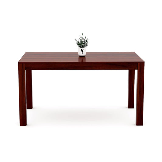 Rukmaajeee Solid Sheesham Wood 6-Seater Dining Table | Mahogany Finish