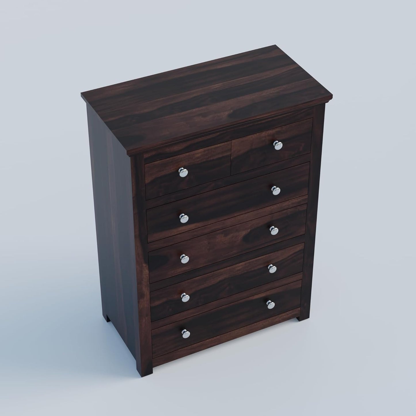Rukmaajee Sheesham Solid Sheesham Wood Chest of Drawers | 6 Drawer