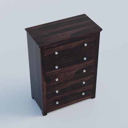 Rukmaajee Sheesham Solid Sheesham Wood Chest of Drawers | 6 Drawer