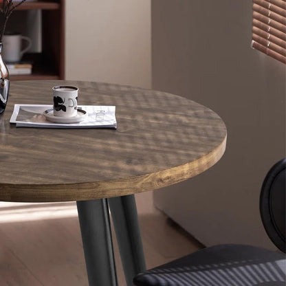 Rukmaajeee Solid Wooden 4-Seater Round Dining Table | Dining Room,