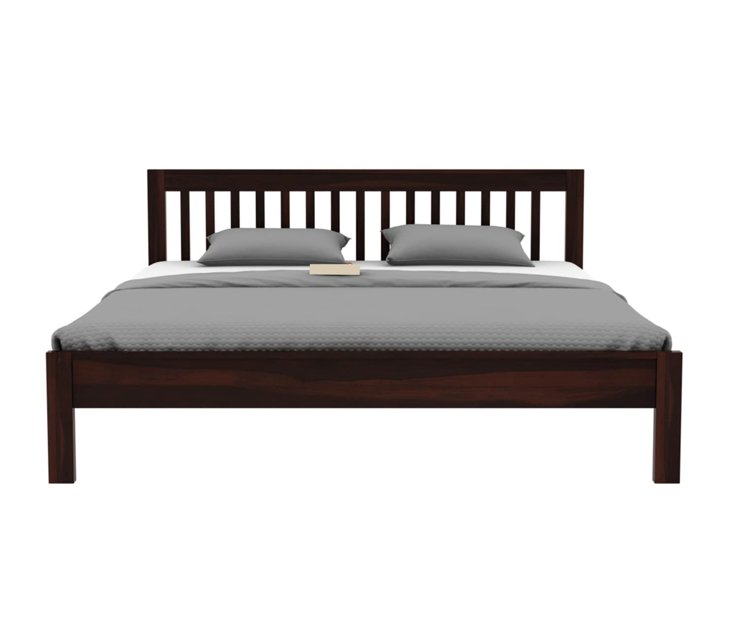 Rukmaajeee Sheesham Wood King Size Bed Without Storage | Wooden Double