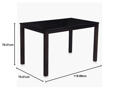Rukmaajeee Montoya 4-Seater Engineered Wood Dining Table | Brown MDF