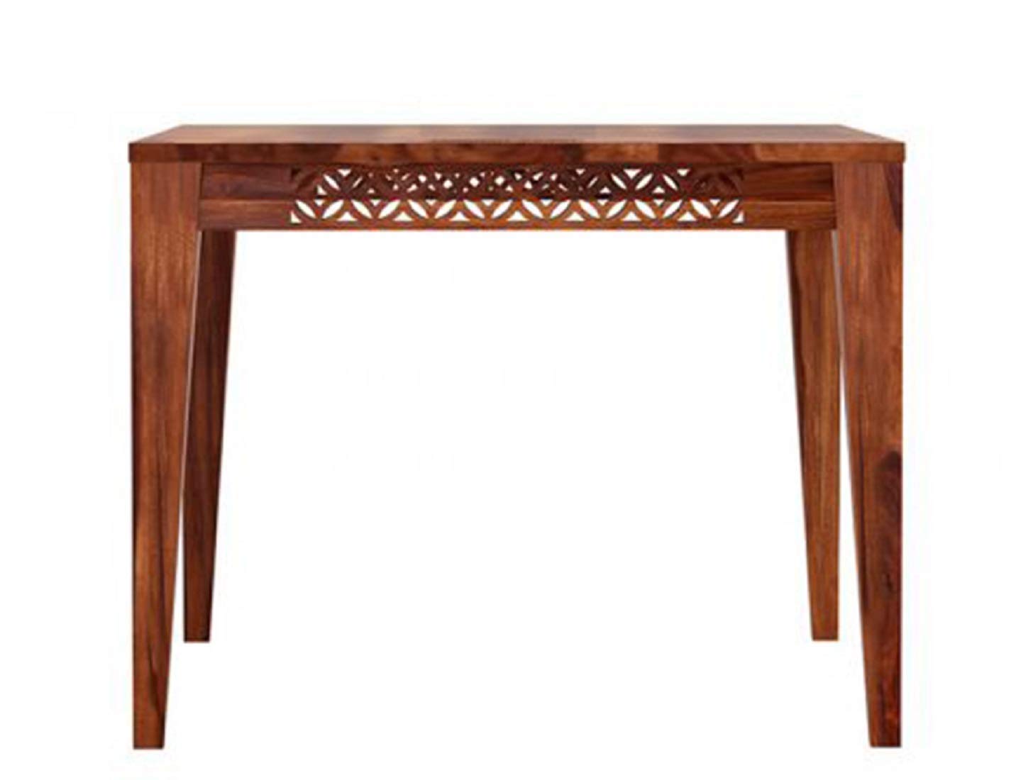 Rukmaajeee Sheesham Wood CNC Dining Table Without Chairs | Solid Wood