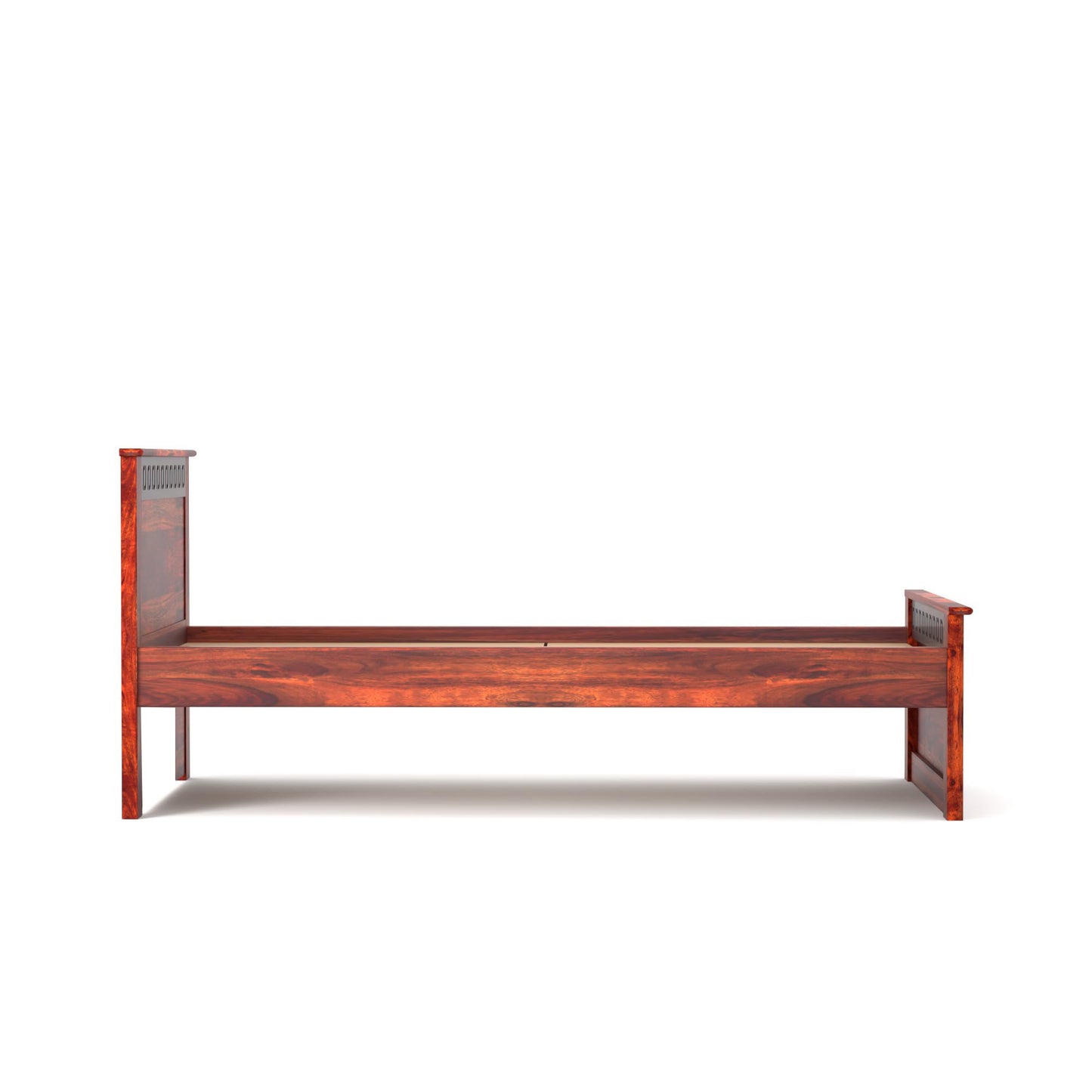 Rukmaajee Solid Sheesham Wood Single Bed for Your Home Luxury Single