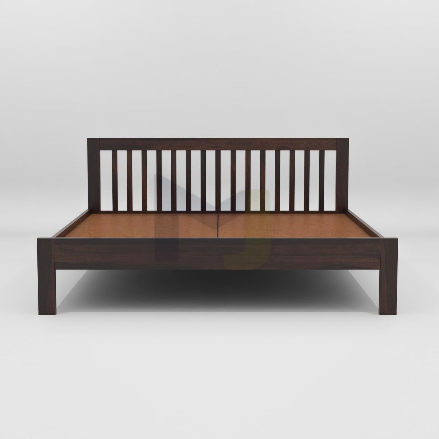 Rukmaajeee Solid Sheesham Wood Queen Size Bed Without Storage | Wooden