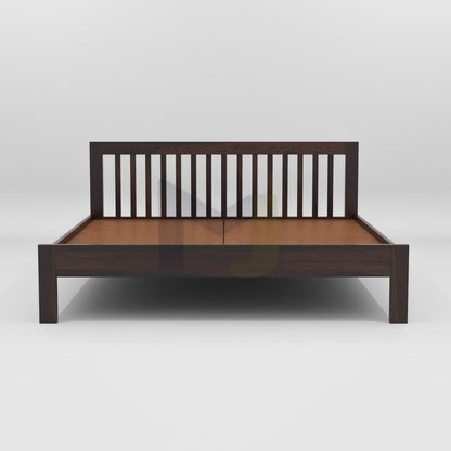 Rukmaajeee Solid Sheesham Wood Queen Size Bed Without Storage | Wooden
