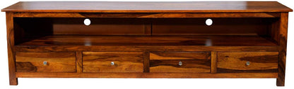 Rukmaajee Furniture Sheesham Wood Multipurpose Entertainment TV Unit