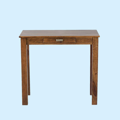 Rukmaajee Solid Sheesham Wood Study Table | Wooden Laptop Desk &