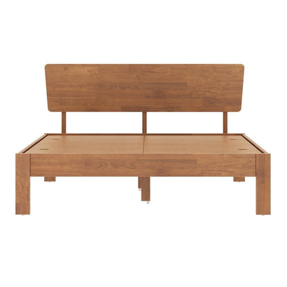 Rukmaajee Bed | Queen (78 X 60) Solid Wood Bed Without Storage, 3 Year