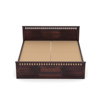 Sheesham Wood King Size Bed, Walnut Finish, King Size