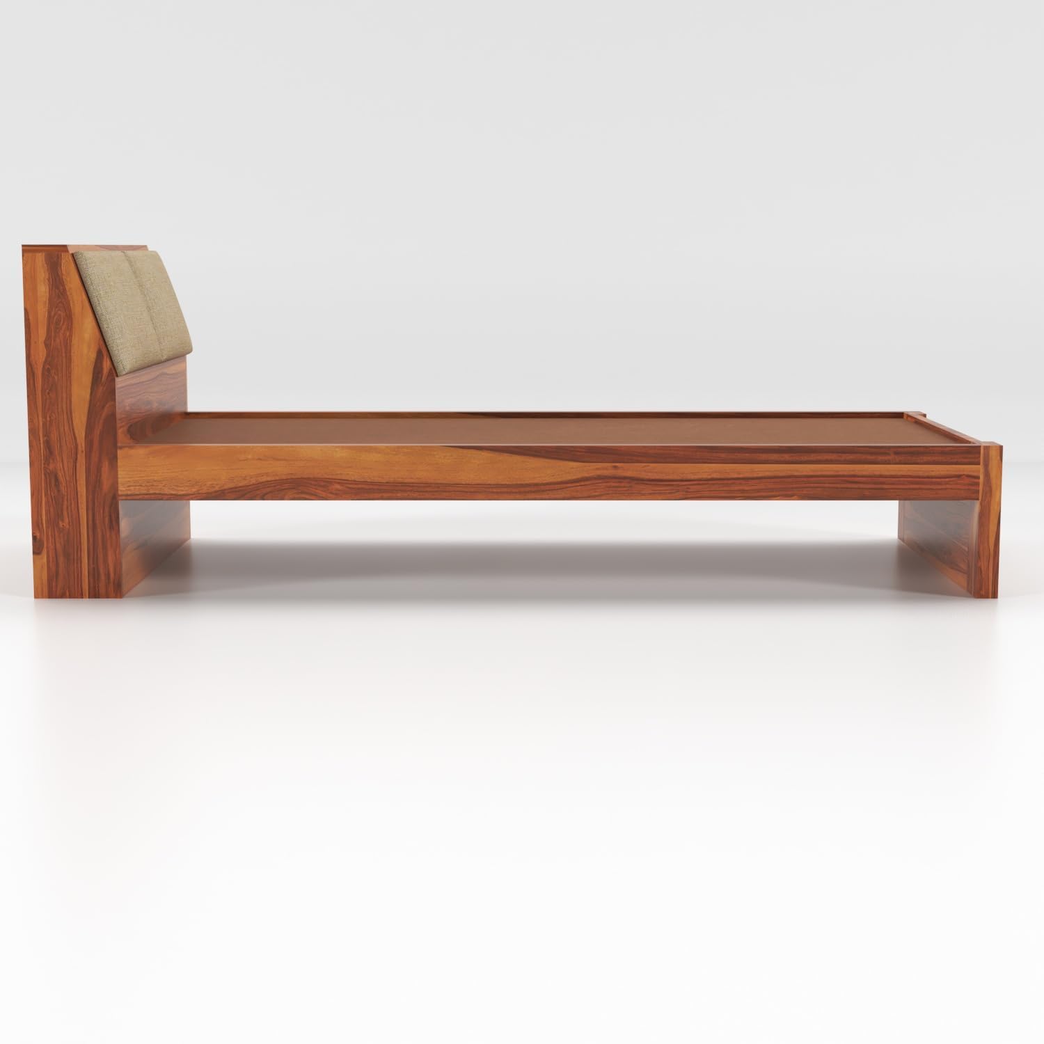 Rukmaajeee Solid Sheesham Wood Single Bed with 2 Drawers | Wooden Bed