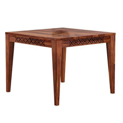 Rukmaajeee Sheesham Wood CNC Dining Table Without Chairs | Solid Wood