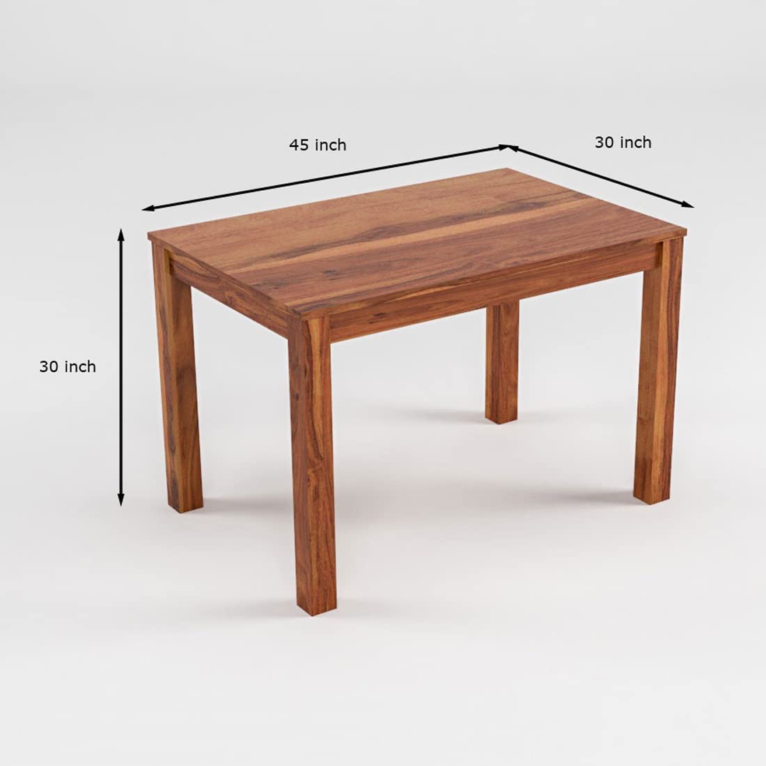 Rukmaajeee Sheesham Wood 4-Seater Dining Table | Multi-Purpose Solid
