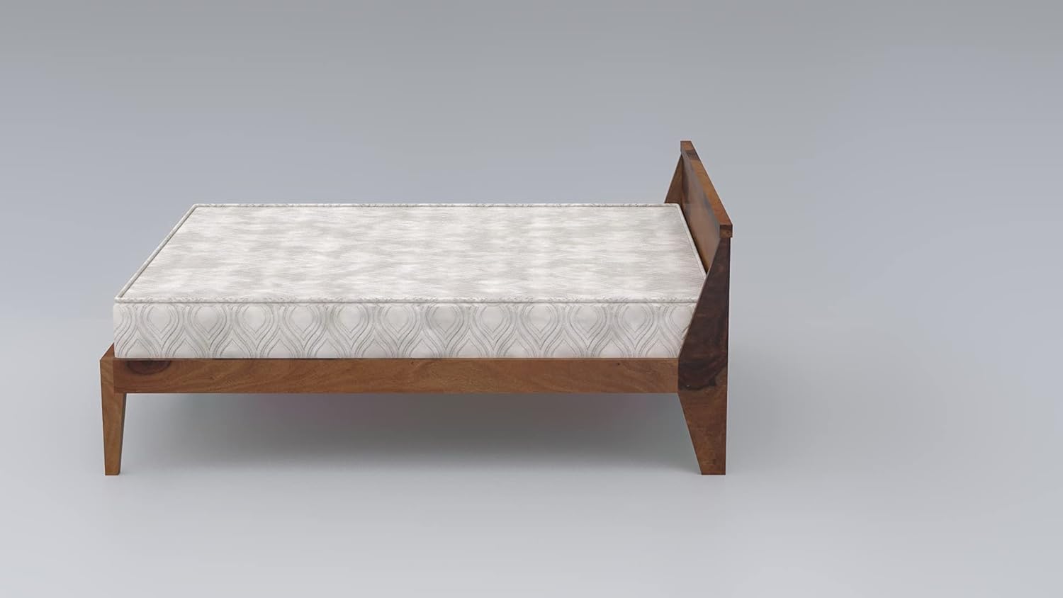 Rukmaajee Solid Wood Queen Size Bed for Bedroom | Wooden Bed Without