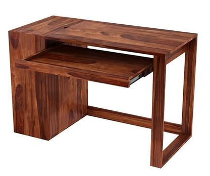 Rukmaajeee Solid Sheesham Wood Study Table | Wooden Laptop Desk &