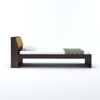 Rukmaajee Solid Sheesham Wood Single Bed Without Storage Wooden Single