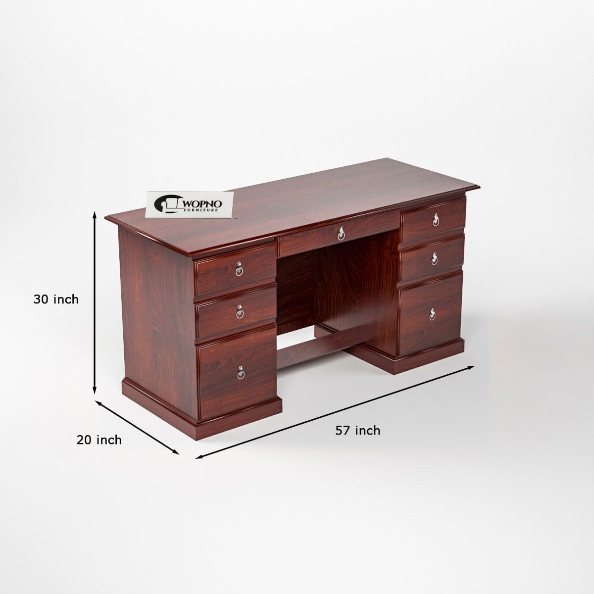 Rukmaajee Furniture Solid Sheesham Wooden Study Table & Desk with