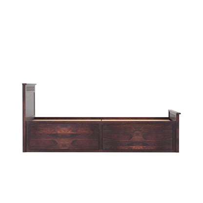 Rukmaajee Solid Sheesham Wood Box Storage Bed for Your Home Sheesham
