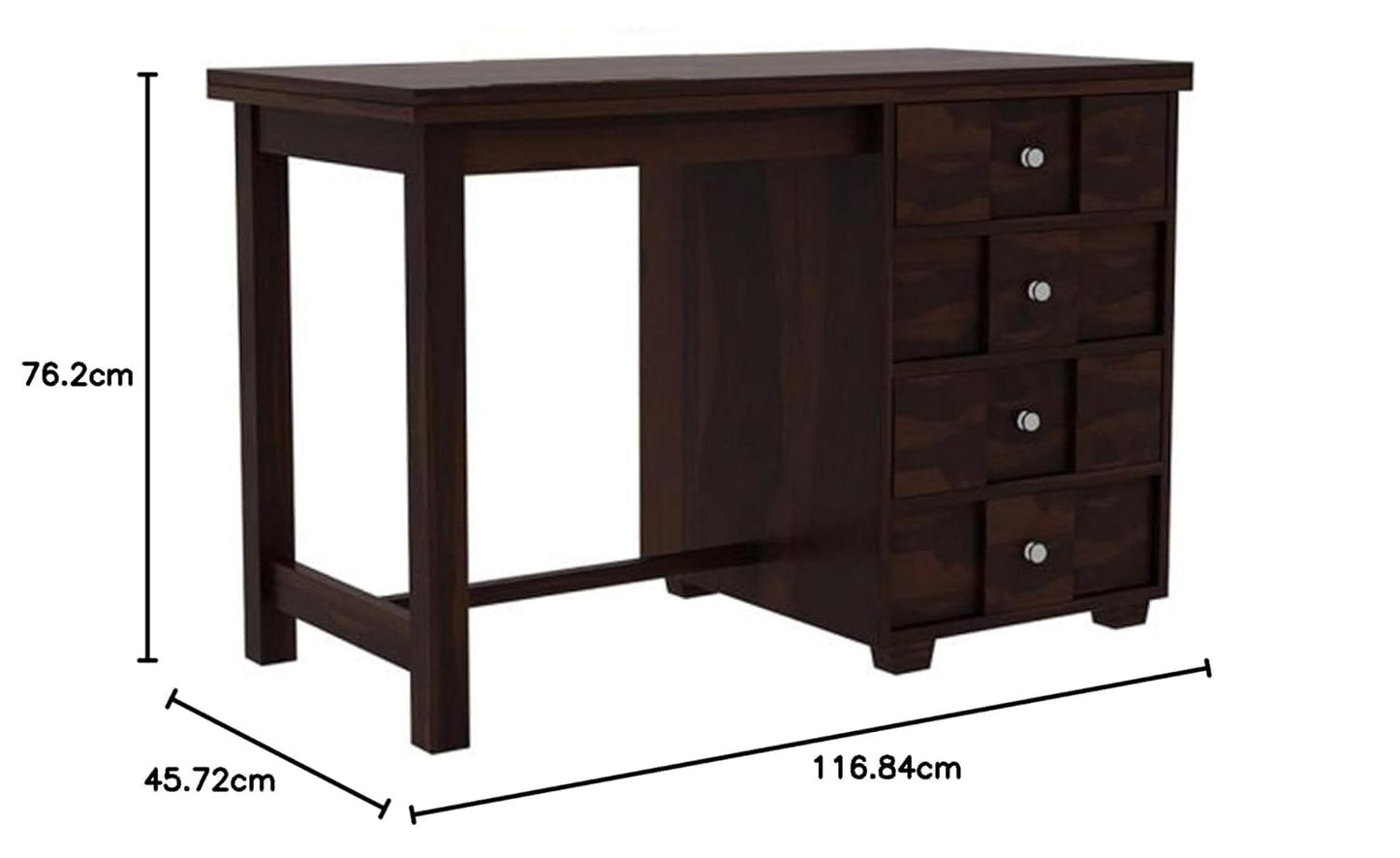 Rukmaajee Solid Sheesham Wood Study Table | Laptop Table, Computer &