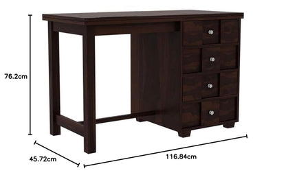 Rukmaajee Solid Sheesham Wood Study Table | Laptop Table, Computer &