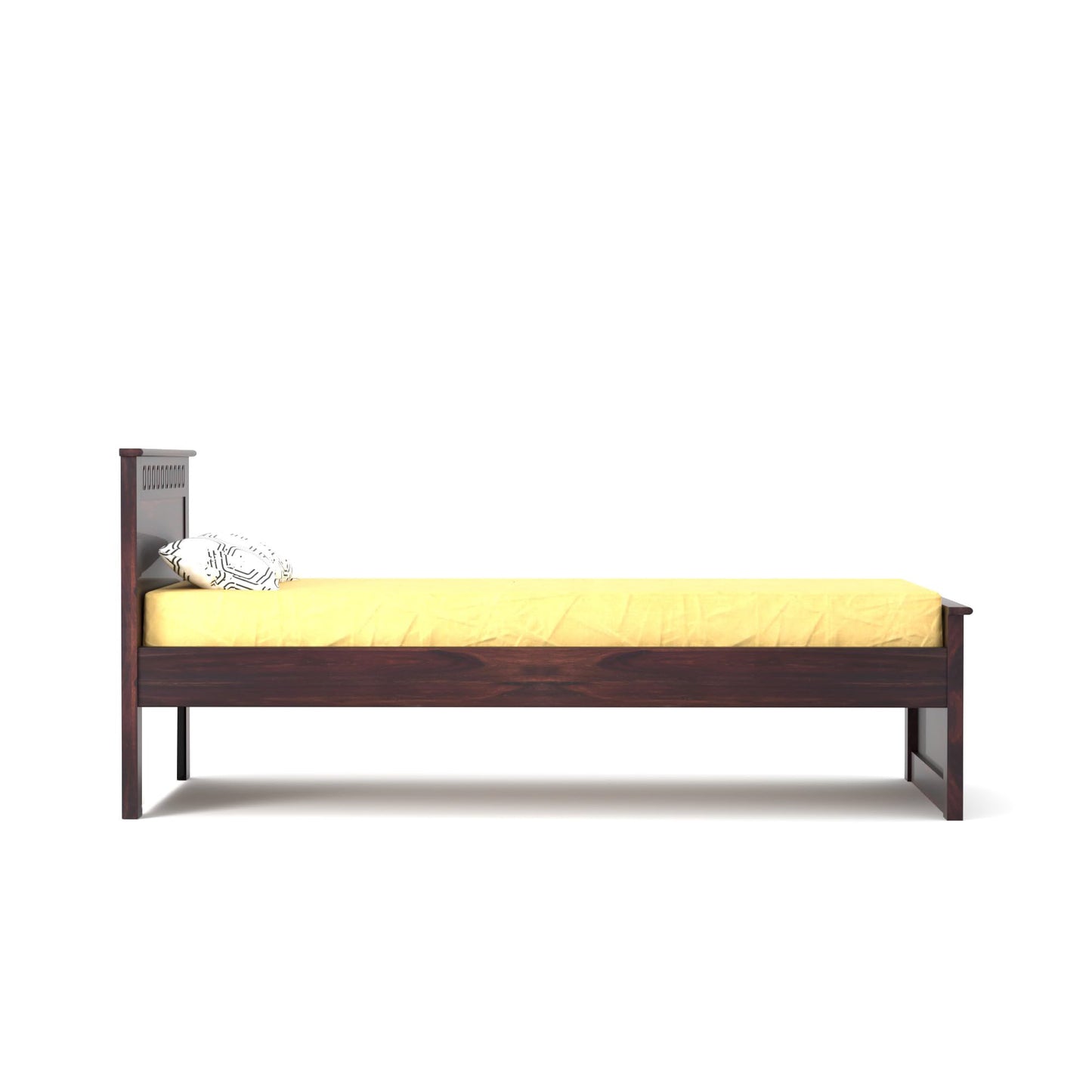 Rukmaajee Solid Sheesham Wood Single Bed for Your Home Minimalist