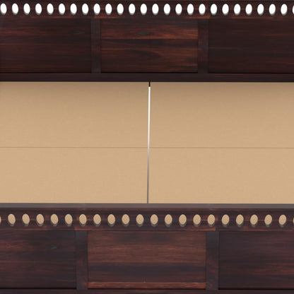 Sheesham Wood King Size Bed, Walnut Finish, King Size