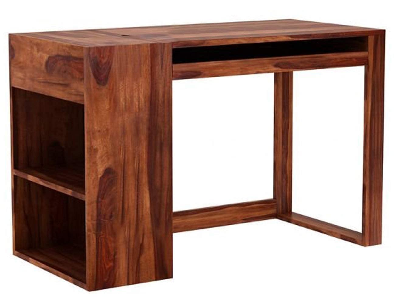 Rukmaajeee Solid Sheesham Wood Study Table | Wooden Laptop Desk &